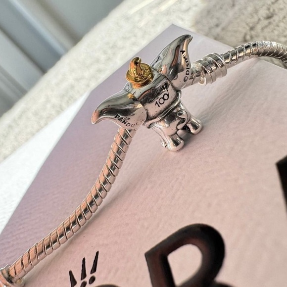 NWOT Pandora x Disney 100th Anniversary Dumbo Charm 792748C01 - Picture 5 of 15